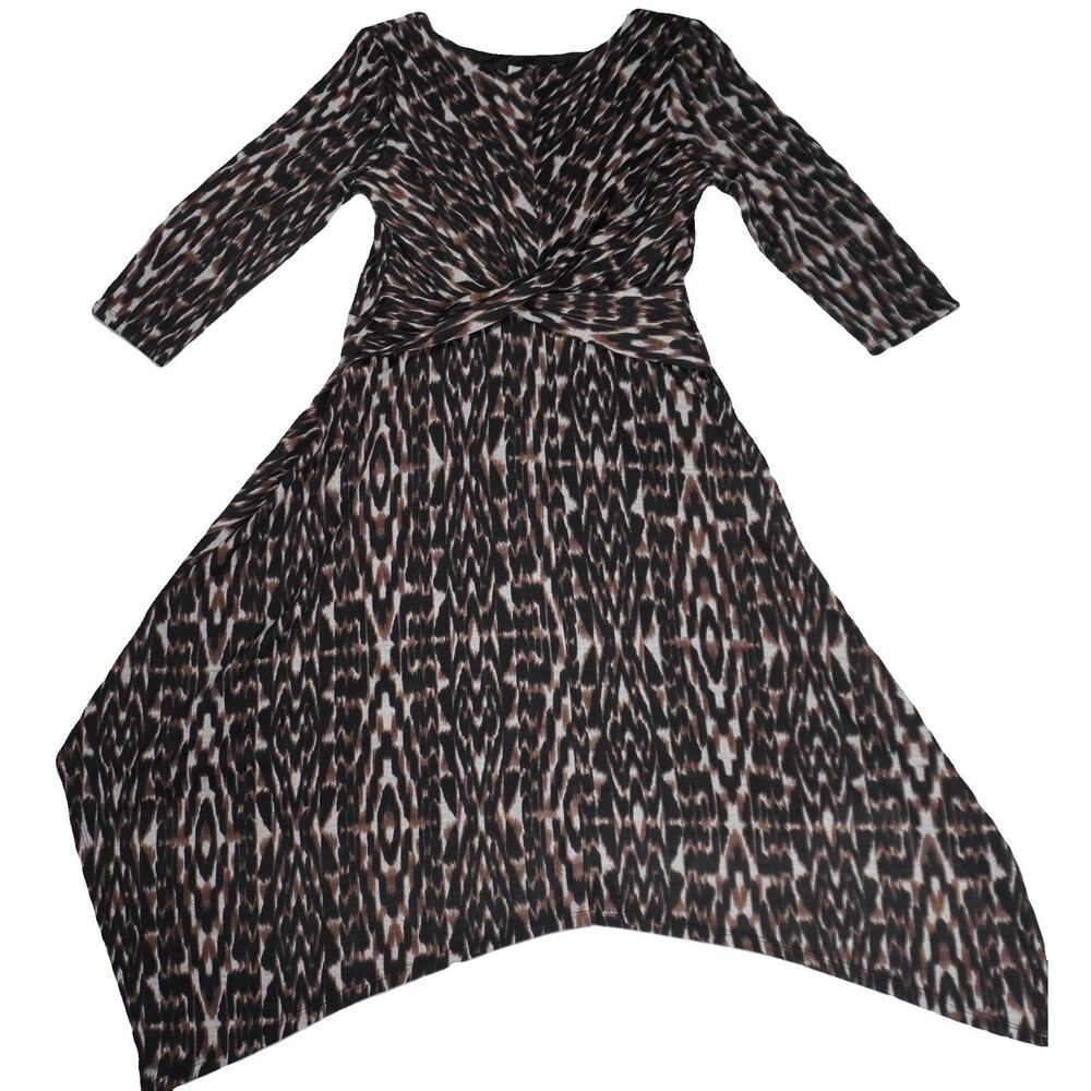 Bethany maxi dress flowy leapord print lightweight multicolor style M